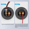 XGGYA 3 Inch Round Screw-Type Speaker Terminals,2-Way Speaker Terminal Cup