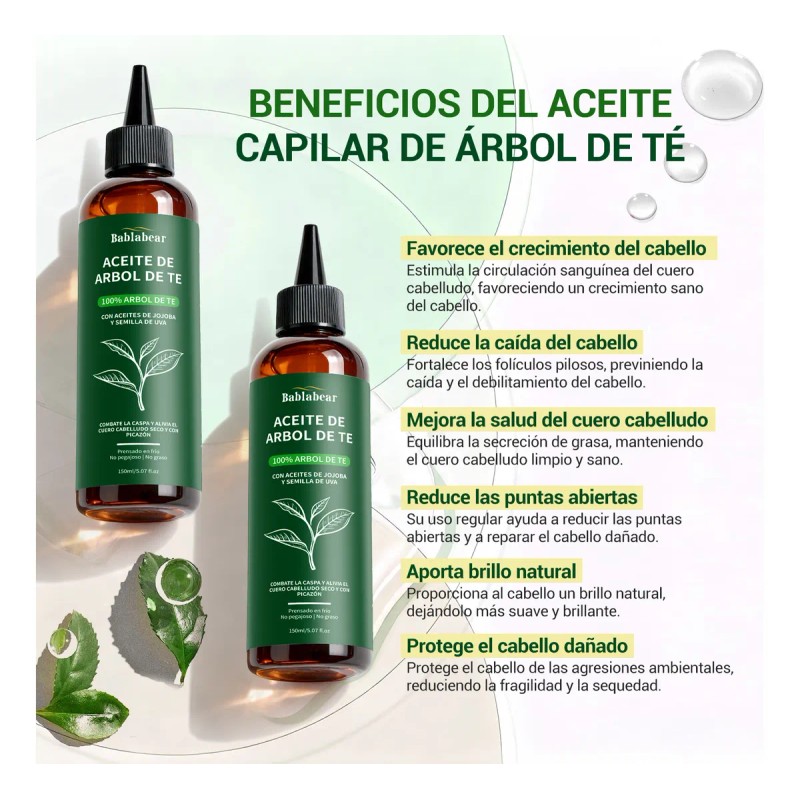 Aceite De rbol De T Natural 150ml Crecimiento Del Cabello
