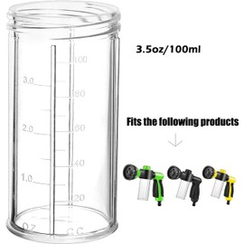 EVILTO 3.5oz/100ml 100ML water gun foam bottle garden hose soap bottle car wash soap bottle home car wash
