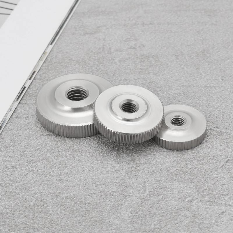 SG Store 10Pcs 304 Stainless Steel Knurled Thumb Nuts M3