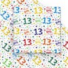 WRAPAHOLIC Birthday Wrapping Paper Sheet - 6 Sheets Colorful 13th