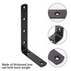HPWFHPLF Corner Bracket, 4PCS 5x3 Inch Heavy Duty Thickened Iron