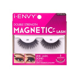 KISS i Envy Magnetic Lashes Double Strength Reusable Lashes Easy To Apply, Everyday Wearable False Eyelashes