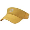 [ホワイトファング] サンバイザー 花刺繍 トレンド 帽子 サマーキャップ UVカット かわいい レディース CZA048(イエロー)