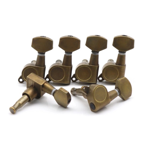 Unbranded 6x Left Hand Closed Gear Electric Guitar Tuning Pegs