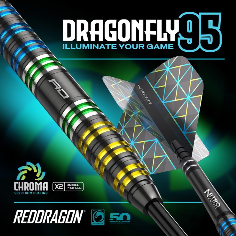 RED DRAGON Darts - Dragonfly 95 26g - 95% Tungsten
