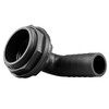 Water butt/rain barrel/water storage tank overflow hosetail elbow with nut