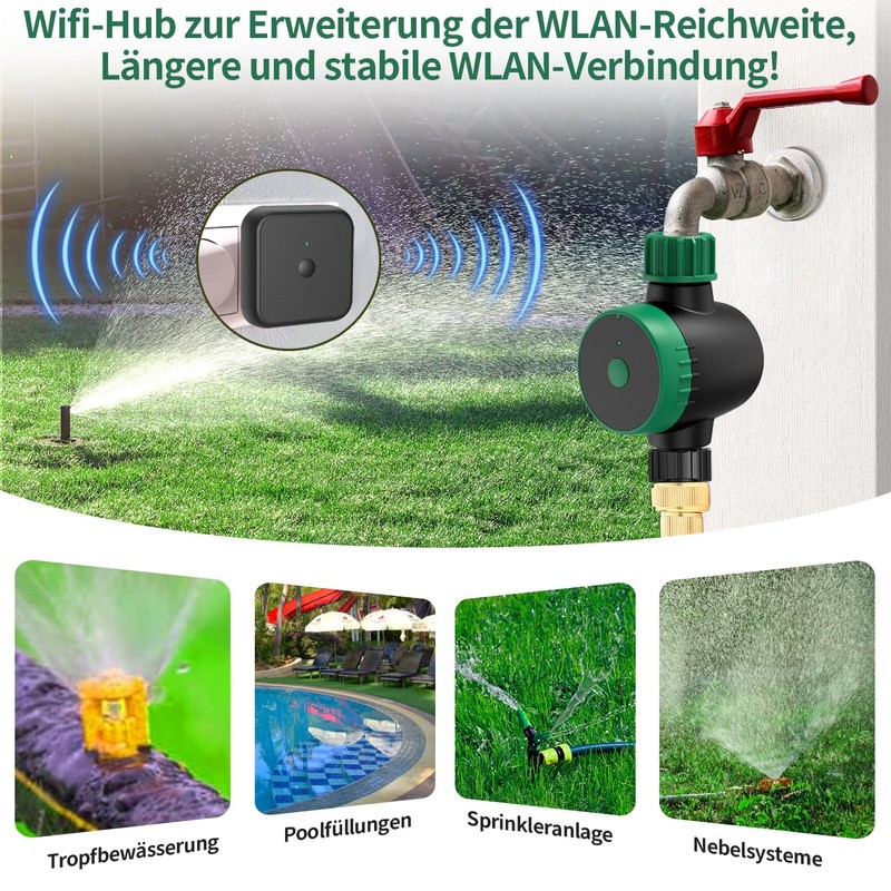 SEC 24 Irrigation Computer WiFi, Watering Clock Smart with Wi-Fi