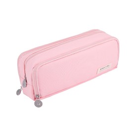 iSuperb Pencil Case Teenager Girls Pencil Case Pencil Case 3 Compartments Large Capacity Pencil Case Zip Bag for School and Office, pink, pencil case