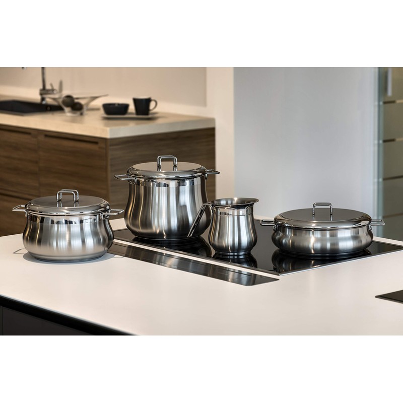 Barazzoni Lid, Line Tummy, 18/10 Stainless Steel 18 cm steel