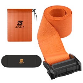 Hamstring Curl Strap,59 inches Adjustable Squat Strap Foot Dumbbell Strap,Exercise Strap Assisted Leg Curl Strap Leg Tibialis Raises Workout for Teenagers(Goldenrod Orange)