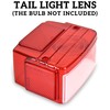 SAUTVS Red Tail Light Housing for Kawasaki Mule, Tail Lamp