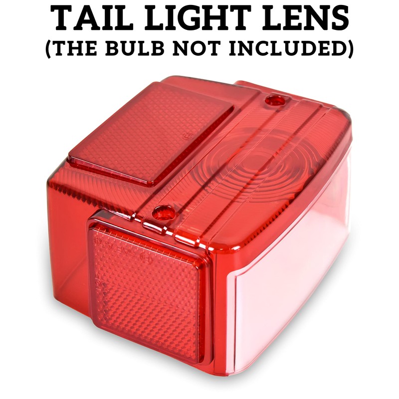 SAUTVS Red Tail Light Housing for Kawasaki Mule, Tail Lamp