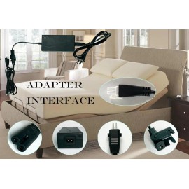 Fruhdi Adjustable Bed Base 3 Piece Switching Power Supply Adapter Kit Replacement