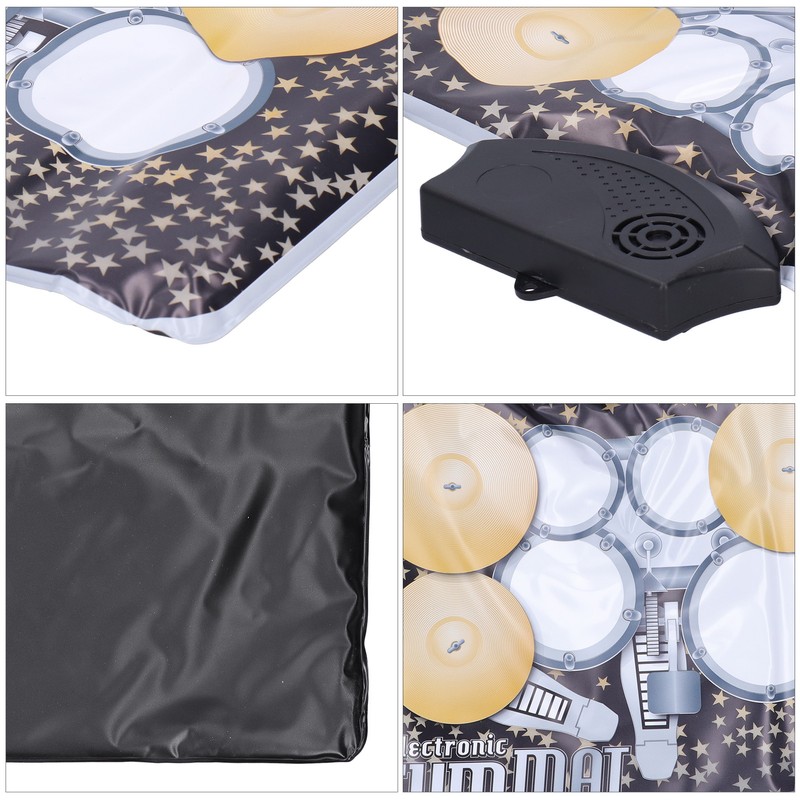 Electronic Drum Pad Mini Portable Foldable for Children Musical Instrument