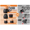  16-Piece Chair Leg Floor Protectors for Furniture -Felt Bottom