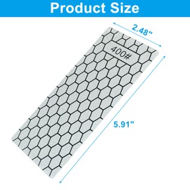 LifCratms 4 Pieces Diamond Sharpening Stone Set, Diamond Lapping Plate with Honeycomb Surface Plate for Pocket Knives Scissors From Coarse To Extra Fine 400/600/1000/1200 Grit