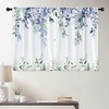 Visioun Eucalyptus Blue Green Leaves Kitchen Curtains Rustic Floral Flower