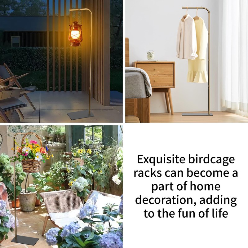 TBTFW 67 Inch High Hanging Bird Cage, Bird Cage Stand,
