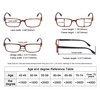Eyekepper 12-Pack Classical Rectangular Reading Glasses for Men Spring Hinges