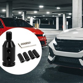 Mirhua 12x1.25 Car Shift Knob Adapter Shift Lever Screw Adapter Universal Car Shift Knob Adapter for Screwless Shifter (Black)