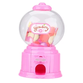 Oumij Mini Dispensador de Caramelos + Hucha de Ahorro Máquina Portátil de Dulces para Niños Dispensador de Mini Chicles de Plástico de Kindergarten para Niños para