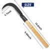 EcoDigilife Billhook Sickle Machete Knife,Clearing Sickle,Manganese Steel Blade Hand held