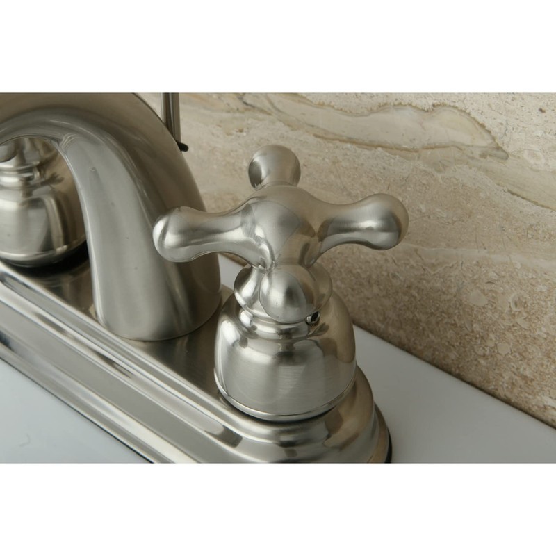 Kingston Brass KB5612AX Restoration 4-Inch Centerset Lavatory Faucet, Polished