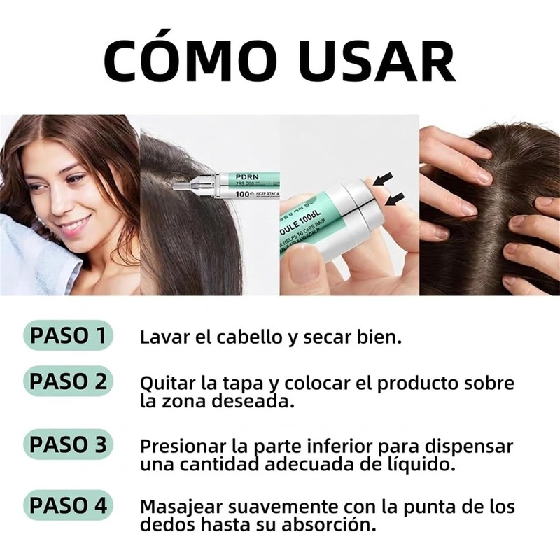 Serum Anticaída PDRN con Queratina y Biotina – Crece Cabello