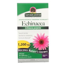 Nature's Answer Echinacea Purpurea Herb Vegetarian Vegan 900 mg 90 Capsules Non GMO Gluten Free