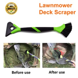 Walensee Lawn Mower Tools Lawn Mower Accessories Lawn Mower Deck Cleaner Lawn Mower Scraper Brush Mower Cleaner Mower Deck Brush Tractor Cleaning Tools 16 Inches Length Green