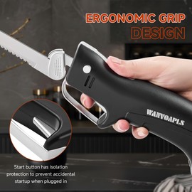 Electric Knife - Carving Knife Set, Black Ergonomic Handle Electric Knifes Cutting 2000 Times/Minute with 60-inch Power Cord, for Meat, Poultry, Bread, Brisket Slicing, Thanksgiving and Christmas Gift
