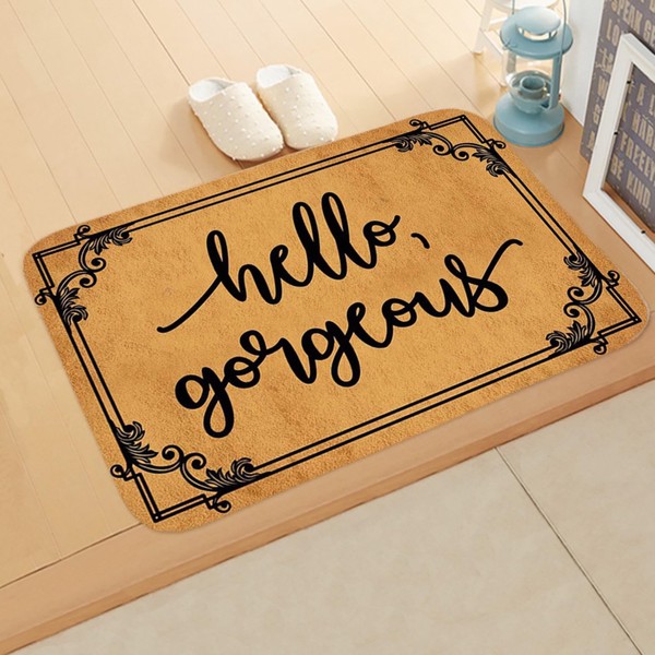 eBoutik - Hello Gorgeous Doormat - Cute Housewarming Welcome Mat