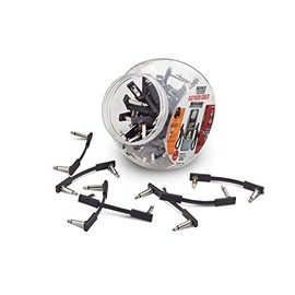 Rockboard Flat Patch Cable, 5cm / 1.97" Black - Bowl (50 ea)