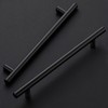 Ravinte 10 Inch Cabinet Handles Matte Black Drawer Pulls Stainless