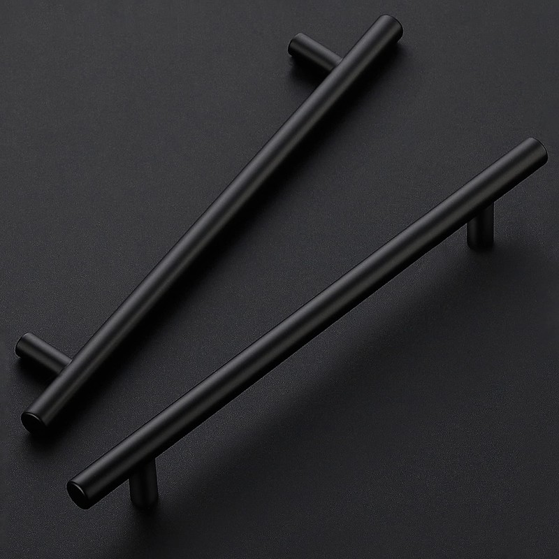 Ravinte 10 Inch Cabinet Handles Matte Black Drawer Pulls Stainless