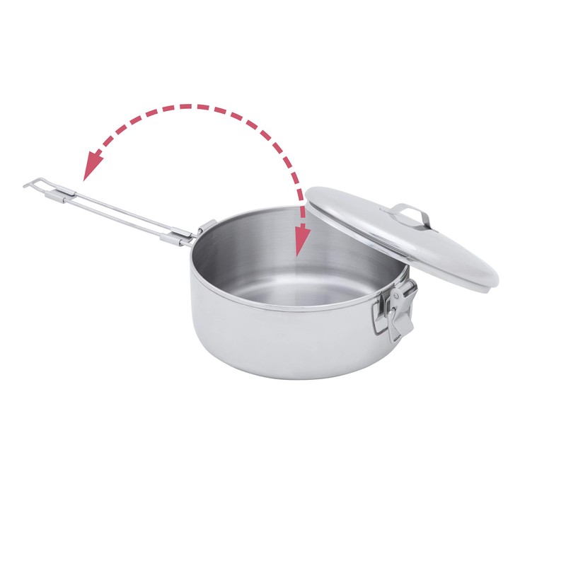 MSR Alpine Stainless Steel Stowaway Camping Pot, 475 mL