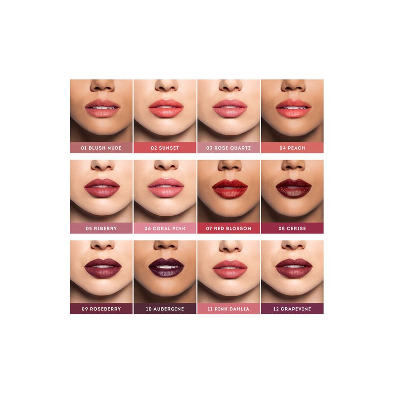 Nude by Nature Creamy Matte Lipstick 06 Coral Pink