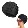 COYUN Badekappe, Schwimmkappe, Weiche Badehaube, Schwimmhaube,Badekappe Damen, Badekappe Herren, Bademütze,