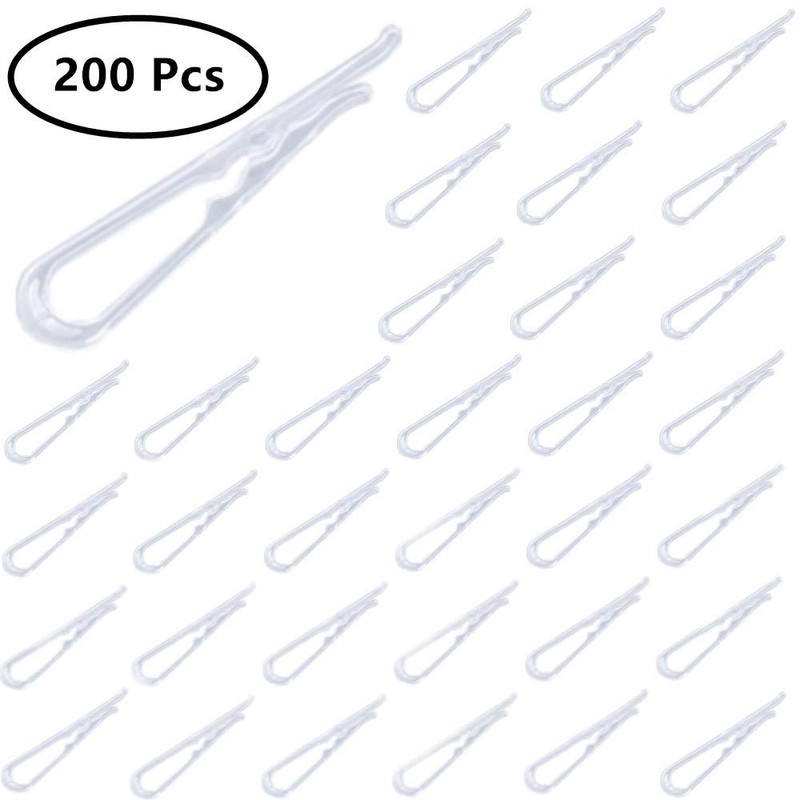 LAIYOHO 200 Pcs Plastic Alligator Clips Garment Clips with Teeth
