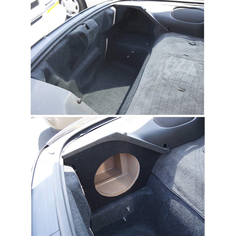 Single 10" Subwoofer Driver Side Sub Box Speaker Enclosure Compatible