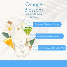 Di Palomo Orange Blossom & Honey Hand & Body Lotion -240ml. Moisturising body cream and hand cream for very dry hands. Skin care packed hand and body lotion. Hand and body moisturiser .Ideal skincare set for hands and body with nail care.