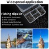 Nexlynk 330 Pcs Black Lure Clips, 5 Sizes Quick Change
