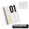 Number Stickers Waterproof Sticker Number Labels Large Alphabet 4 Inch