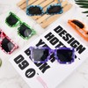 Rapidbok Pack of 6 Funny Pixel Sunglasses - Thug Life