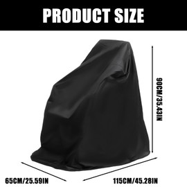 Rollstuhlfahrradroller Wasserdichte Abdeckung,115x90x65 CM, Wasserdichte Schutzhülle Rollstuhl Regensichere Abdeckung Elektrorollstühle Winddichte Oxford-Schutzhülle für den Außenbereich