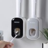 Monkey Home Automatic Toothpaste Dispenser Set with Wall Mount for