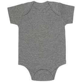 ToBeInStyle Infants Boys Girls Lap Shoulder Bodysuit - Hgray - 24M