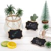 Pack of 20 Mini Blackboards Double-Sided Small Board for Hanging,