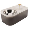 Cat Water Fountain Food Bowl High Capacity Quiet 2 In